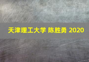 天津理工大学 陈胜勇 2020